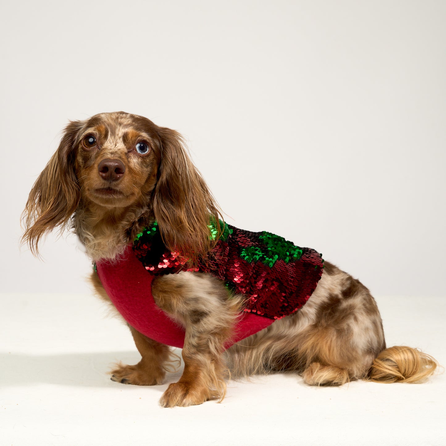 Flip Sequin Holiday Coat